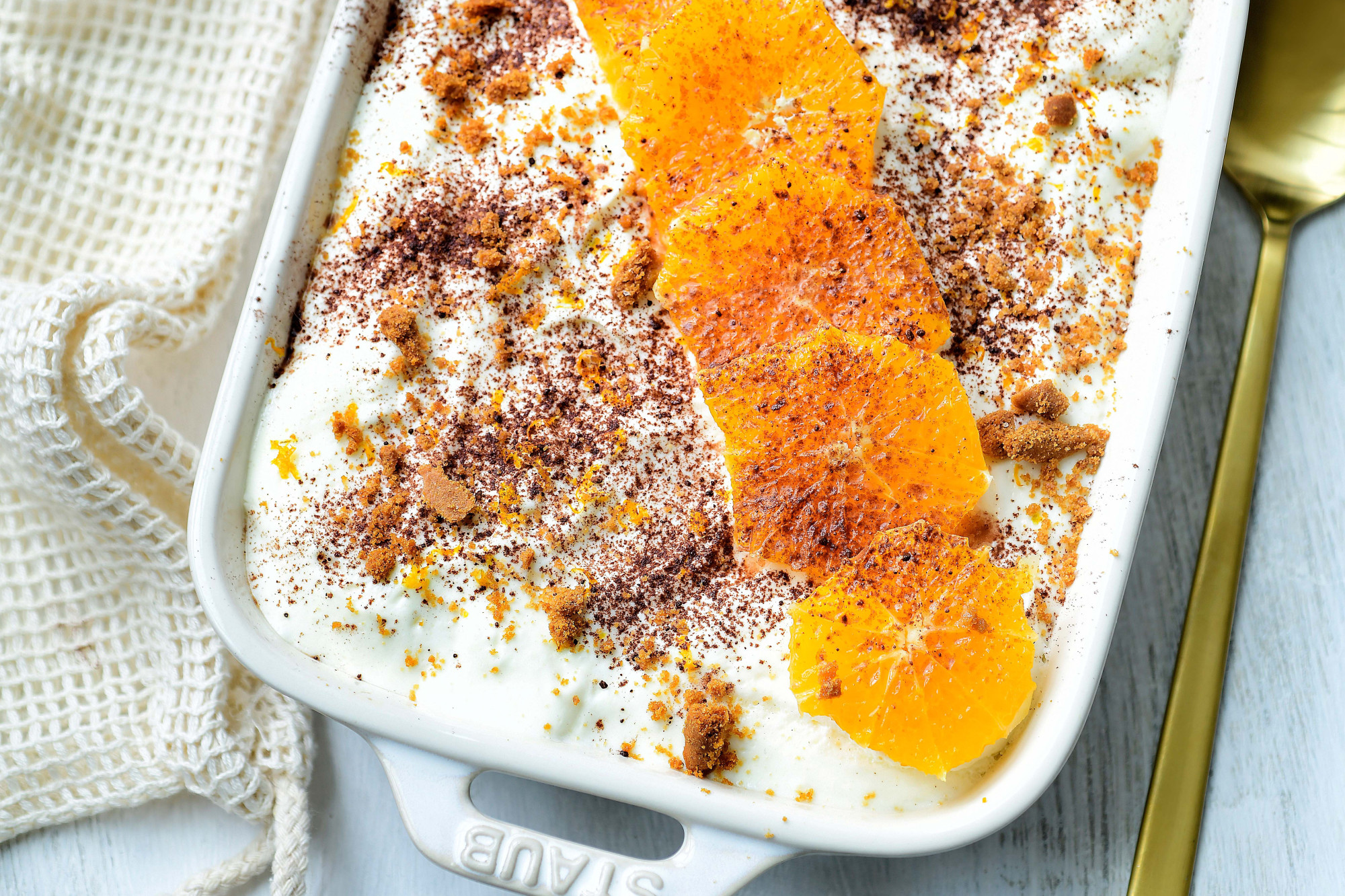 Tiramisu met speculaas en mandarijntjes